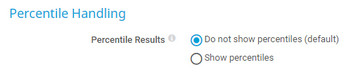 Percentile Handling